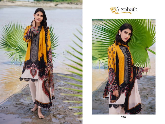 Alzohaib Basics 4 Cotton Printed Pakistani Suits Wholesale Shop In Surat
